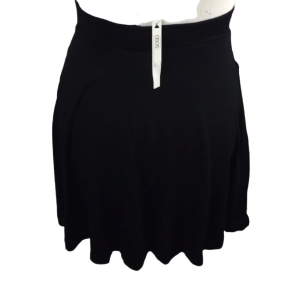 NWT Black ASOS front pocket mini skirt b7